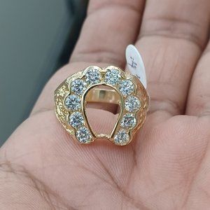 14kt solid gold men ring size 10.5